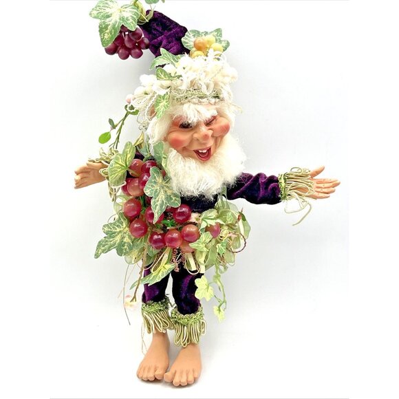 Mark Roberts Winking Wine Maker Fairy Elf 12 Inches Tall - Picture 1 of 11